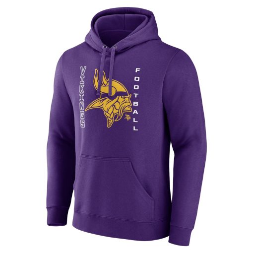 Minnesota Vikings Stellar Personalized Name & Number Pullover Hoodie – Purple - Image 2