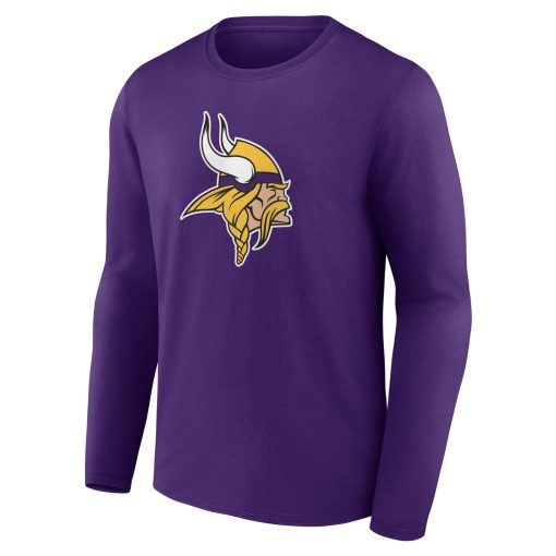 Minnesota Vikings  Team Authentic Custom Long Sleeve T-Shirt – Purple - Image 2