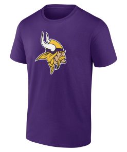 Alternative view of Minnesota Vikings  Team Authentic Custom T-Shirt – Purple