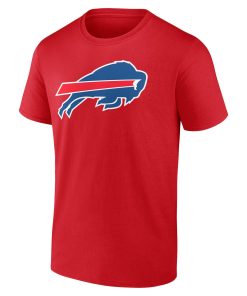 Alternative view of Buffalo Bills Team Authentic Logo Personalized Name & Number T-Shirt – Red