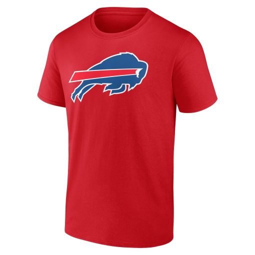 Buffalo Bills Team Authentic Logo Personalized Name & Number T-Shirt – Red - Image 2