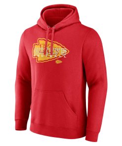 Alternative view of Kansas City Chiefs Stellar Personalized Name & Number Pullover Hoodie – Red