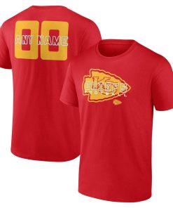 Kansas City Chiefs Stellar Personalized Name & Number T-Shirt – Red