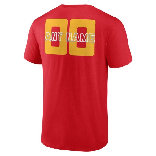 Kansas City Chiefs Stellar Personalized Name & Number T-Shirt – Red - Image 3