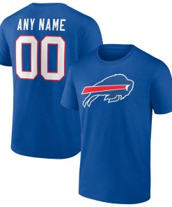 Buffalo Bills Team Authentic Personalized Name & Number T-Shirt – Royal