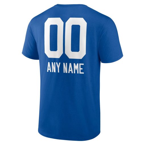 Indianapolis Colts Personalized Name & Number Team Wordmark T-Shirt – Royal - Image 3