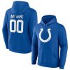 Indianapolis Colts Team Authentic Personalized Name & Number Pullover Hoodie – Royal