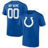 Indianapolis Colts Team Authentic Personalized Name & Number T-Shirt – Royal