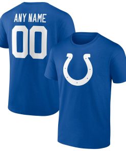 Indianapolis Colts Team Authentic Personalized Name & Number T-Shirt – Royal