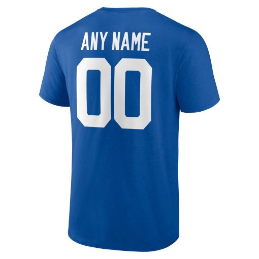 Indianapolis Colts Team Authentic Personalized Name & Number T-Shirt – Royal - Image 3