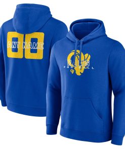 Los Angeles Rams Stellar Personalized Name & Number Pullover Hoodie – Royal