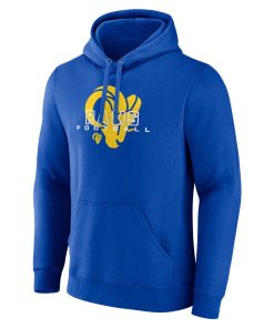 Alternative view of Los Angeles Rams Stellar Personalized Name & Number Pullover Hoodie – Royal