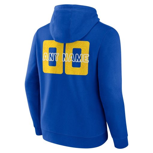 Los Angeles Rams Stellar Personalized Name & Number Pullover Hoodie – Royal - Image 3