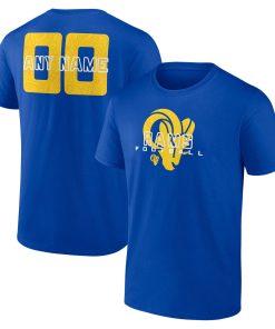 Los Angeles Rams Stellar Personalized Name & Number T-Shirt – Royal