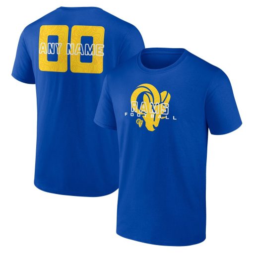 Los Angeles Rams Stellar Personalized Name & Number T-Shirt – Royal