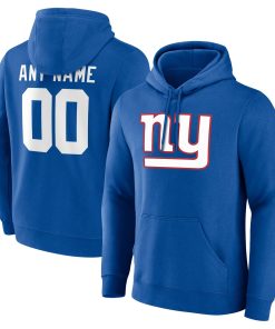 New York Giants  Team Authentic Custom Pullover Hoodie – Royal