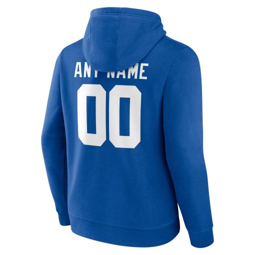 New York Giants  Team Authentic Custom Pullover Hoodie – Royal - Image 3