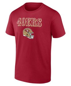 Alternative view of San Francisco 49ers Personalized Name & Number Team Wordmark T-Shirt – Scarlet