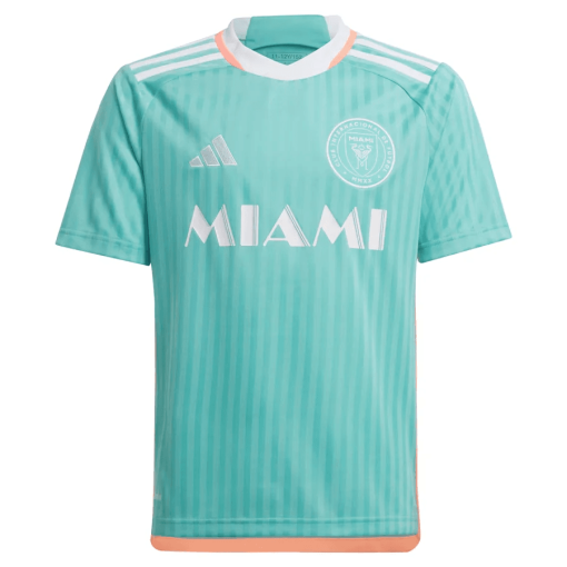 Lionel Messi Inter Miami CF adidas Youth 2024 Archive Replica Player Jersey – Aqua - Image 2