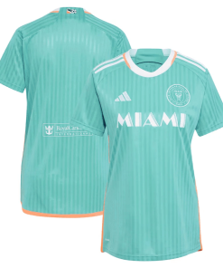 Inter Miami CF adidas Women’s 2024 Archive Replica Jersey – Aqua