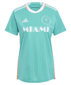 Alternative view of Lionel Messi Inter Miami CF adidas Women’s 2024 Archive Replica Player Jersey – Aqua