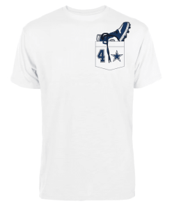 Alternative view of Men’s Jordan Brand Dak Prescott White Dallas Cowboys Shoe Schedule Graphic T-Shirt