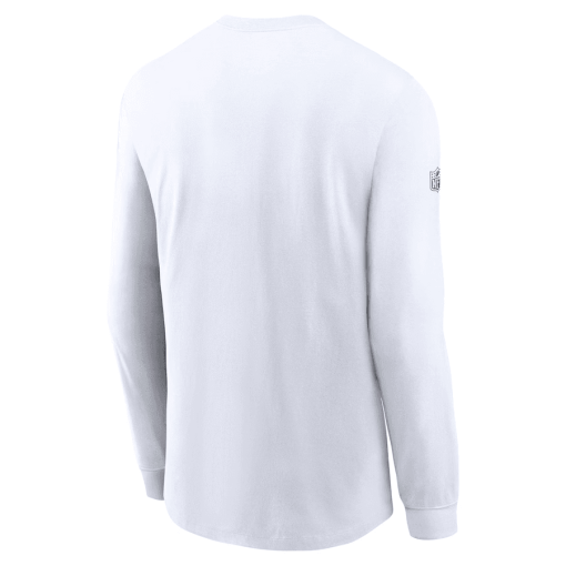 Men’s Nike White Dallas Cowboys Sideline Performance Long Sleeve T-Shirt - Image 3