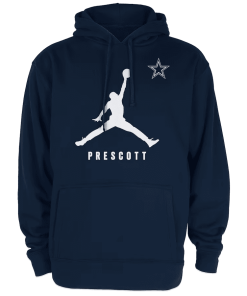 Men’s Jordan Brand Dak Prescott Navy Dallas Cowboys Lockup Pullover Hoodie