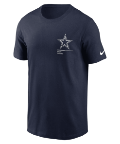 Alternative view of Men’s Nike Navy Dallas Cowboys Team Incline T-Shirt