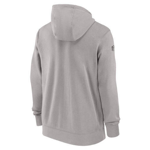 Men’s Nike Gray Dallas Cowboys Sideline Club Performance Full-Zip Hoodie - Image 3