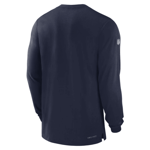 Men’s Nike Navy Dallas Cowboys 2023 Sideline Performance Long Sleeve T-Shirt - Image 3