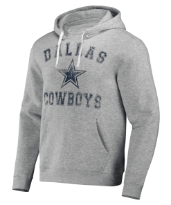 Alternative view of Men’s NFL x Darius Rucker Collection by Fanatics Heather Gray Dallas Cowboys Coaches Pullover Hoodie