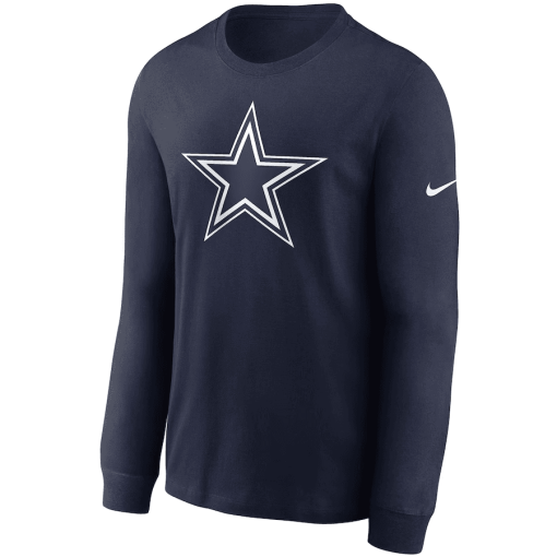 Men’s Nike Navy Dallas Cowboys Primary Logo Long Sleeve T-Shirt - Image 2