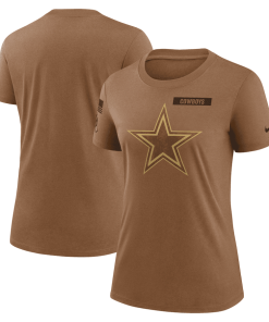 Women’s Nike Brown Dallas Cowboys 2023 Salute to Service Legend Performance T-Shirt