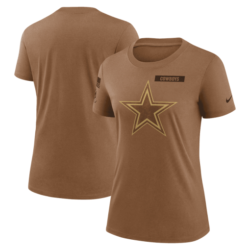 Women’s Nike Brown Dallas Cowboys 2023 Salute to Service Legend Performance T-Shirt