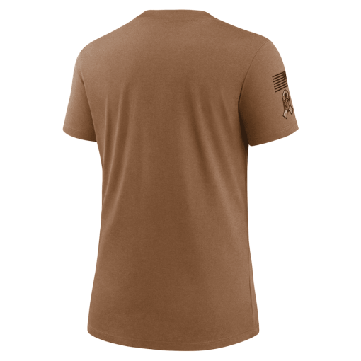 Women’s Nike Brown Dallas Cowboys 2023 Salute to Service Legend Performance T-Shirt - Image 3