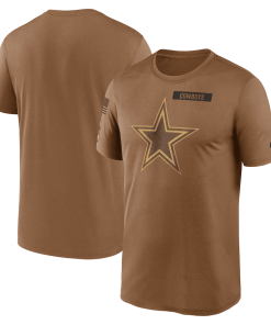 Men’s Nike Brown Dallas Cowboys 2023 Salute To Service Legend Performance T-Shirt