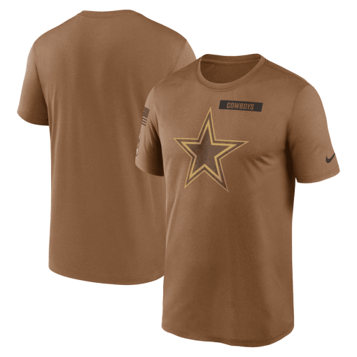 Men’s Nike Brown Dallas Cowboys 2023 Salute To Service Legend Performance T-Shirt