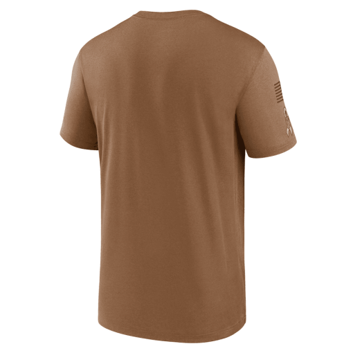 Men’s Nike Brown Dallas Cowboys 2023 Salute To Service Legend Performance T-Shirt - Image 3