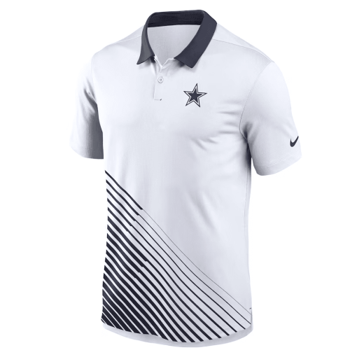 Men’s Nike White Dallas Cowboys Vapor Performance Polo - Image 2