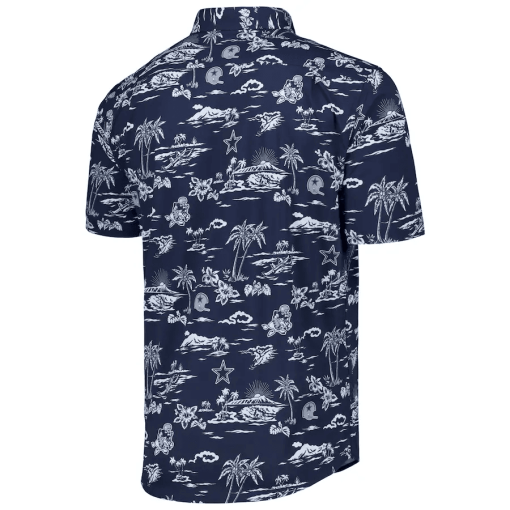 Men’s Reyn Spooner Navy Dallas Cowboys Throwback Kekai Print Button-Up Shirt - Image 3