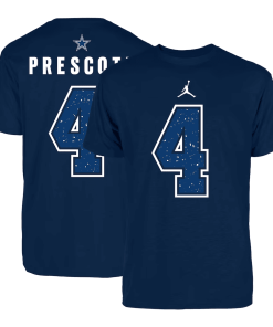 Men’s Jordan Brand Dak Prescott Navy Dallas Cowboys Name & Number T-Shirt (Copy)