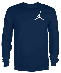 Alternative view of Men’s Jordan Brand Dak Prescott Navy Dallas Cowboys Player Wordmark Graphic Long Sleeve T-Shirt