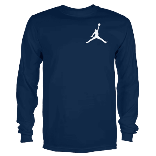 Men’s Jordan Brand Dak Prescott Navy Dallas Cowboys Player Wordmark Graphic Long Sleeve T-Shirt - Image 2