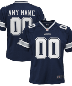 Youth Nike Navy Dallas Cowboys Custom Game Jersey