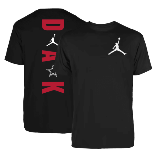 Men’s Jordan Brand Dak Prescott Navy Dallas Cowboys Graphic T-Shirt