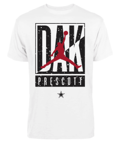 Men’s Jordan Brand Dak Prescott White Dallas Cowboys Cut Box Graphic T-Shirt