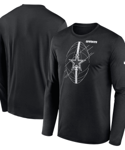 Men’s Nike Black Dallas Cowboys Legend Icon Long Sleeve T-Shirt