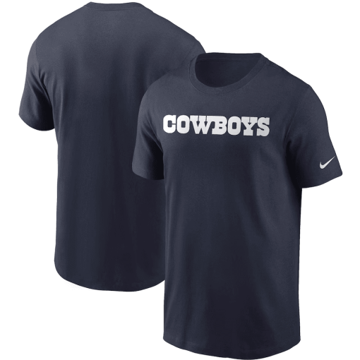 Men’s Nike Navy Dallas Cowboys Fan Gear Wordmark T-Shirt