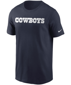 Alternative view of Men’s Nike Navy Dallas Cowboys Fan Gear Wordmark T-Shirt